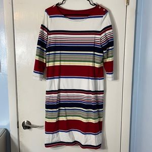 Talbots Striped Dress Sz S